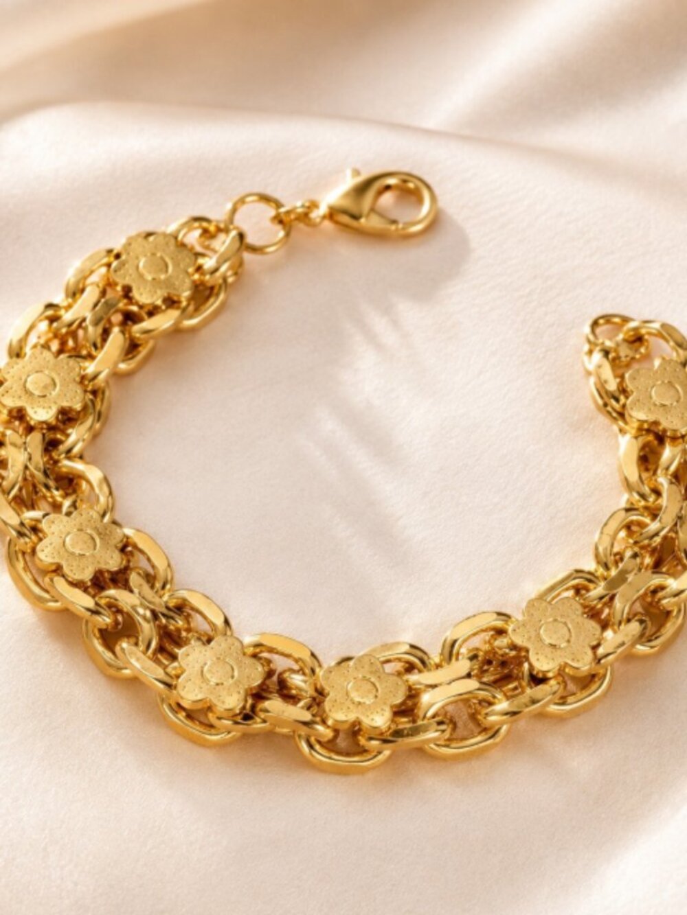 Free People Lana Lock Heart Bracelet
